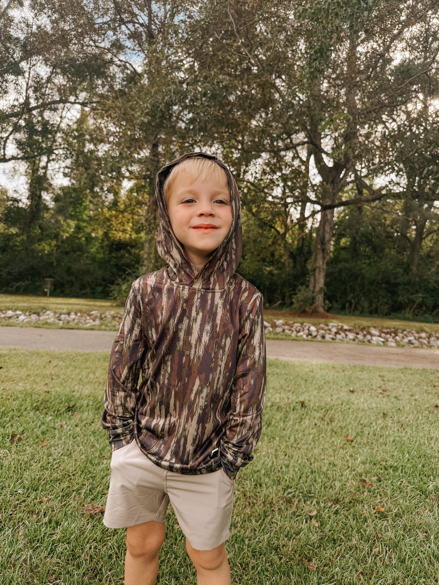 Youth Burlebo Performance Hoodie - Midland Camo