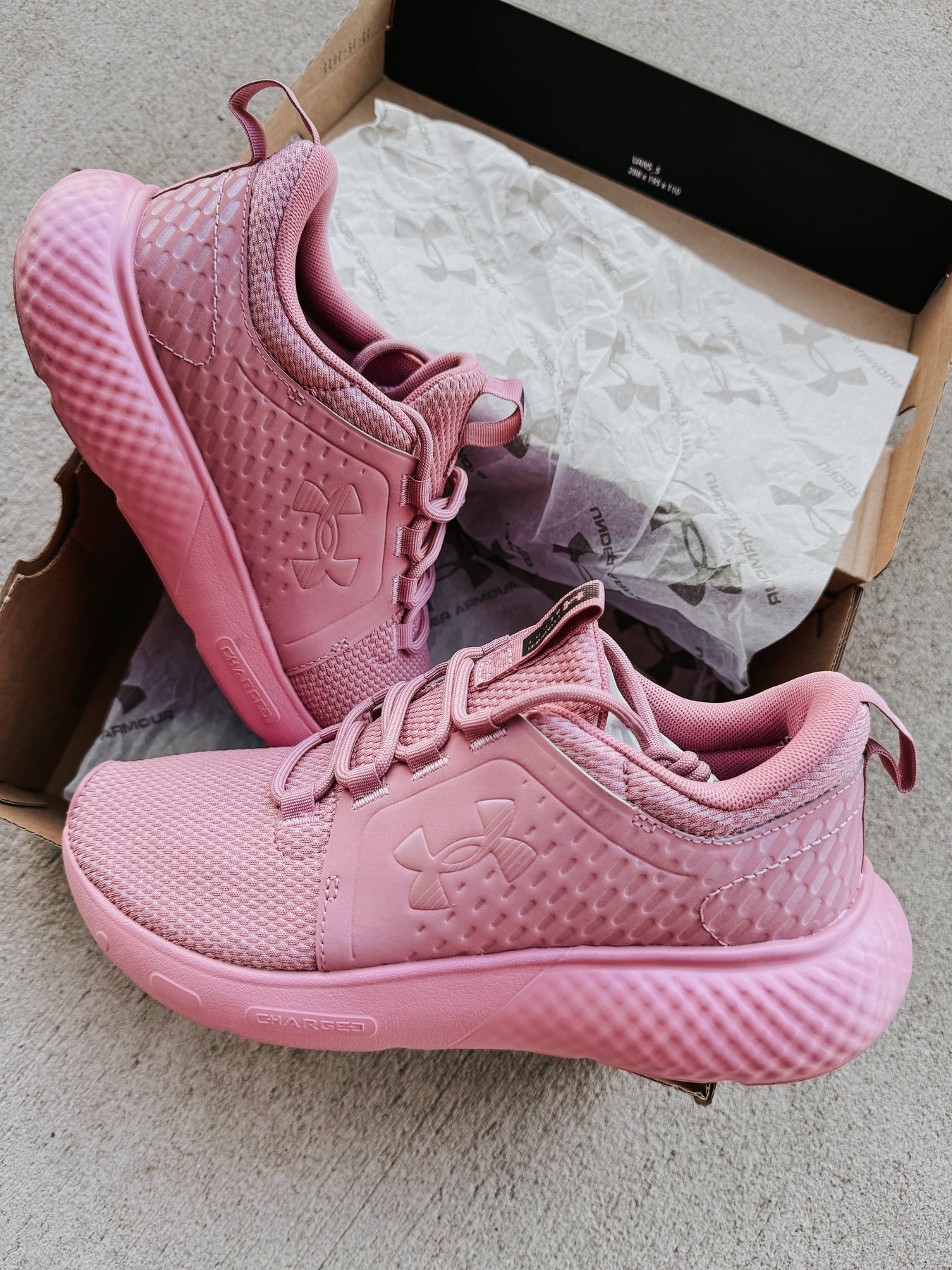 Women's Under Armour Charged Decoy Running Shoes - Pink Elixir – Boot  Country