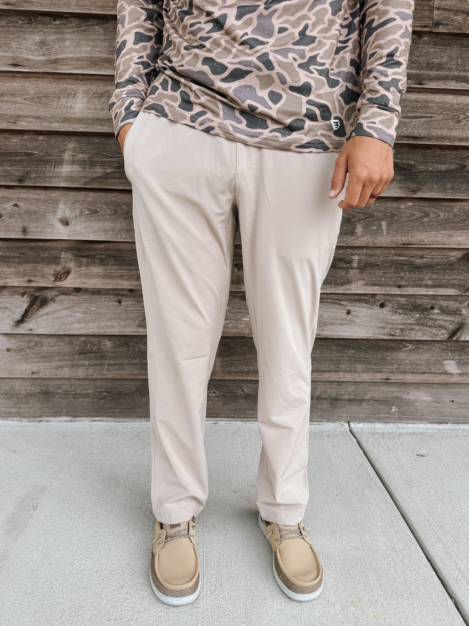 Burlebo Men's Performance Pants in Cobblestone