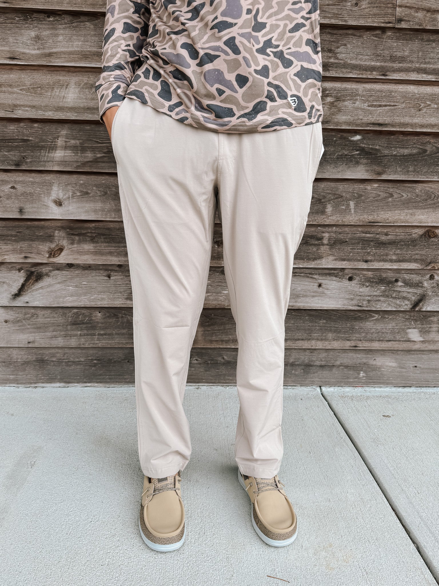 Burlebo Men's Performance Pants in Cobblestone
