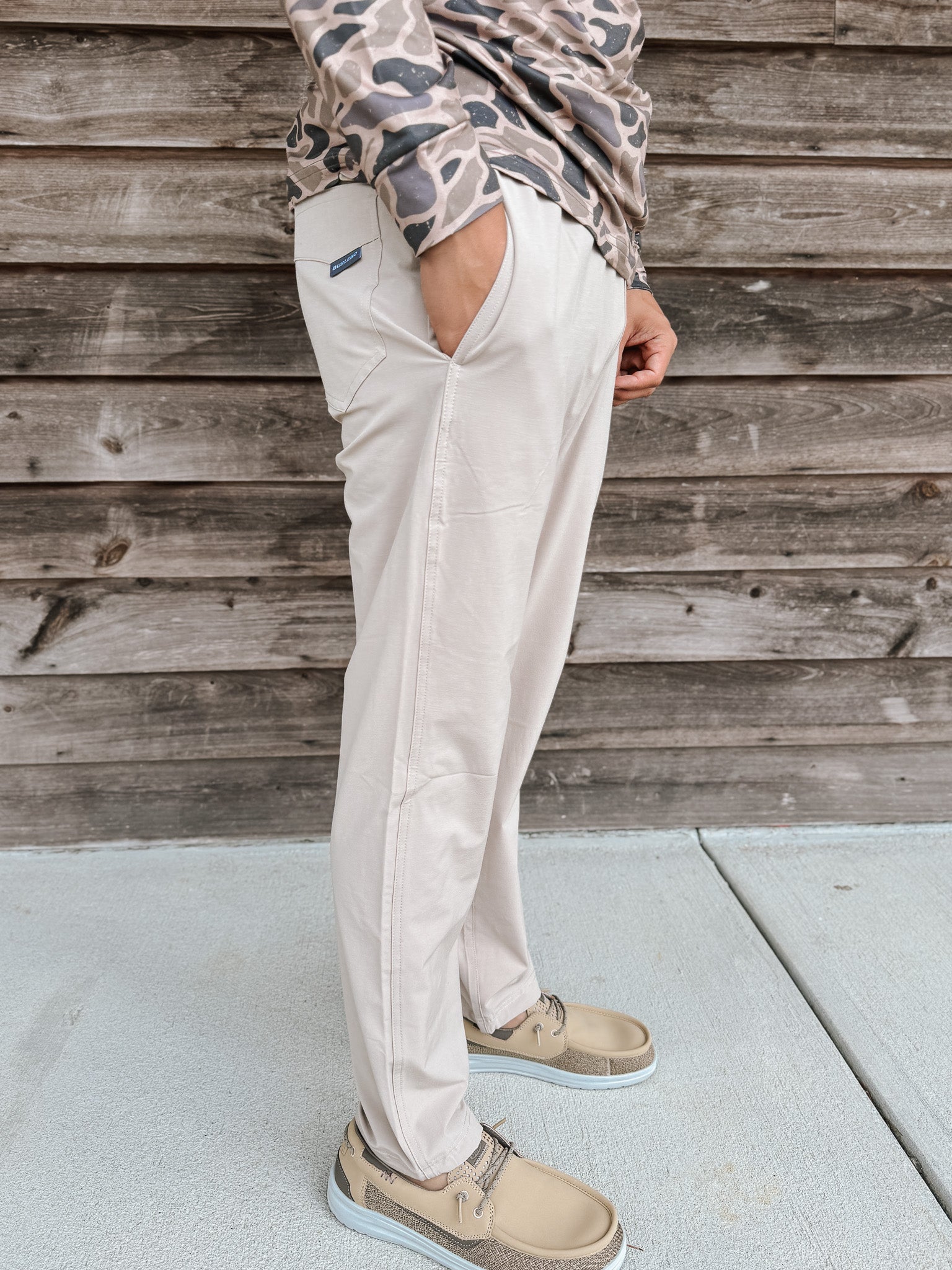 Burlebo Men's Performance Pants in Cobblestone