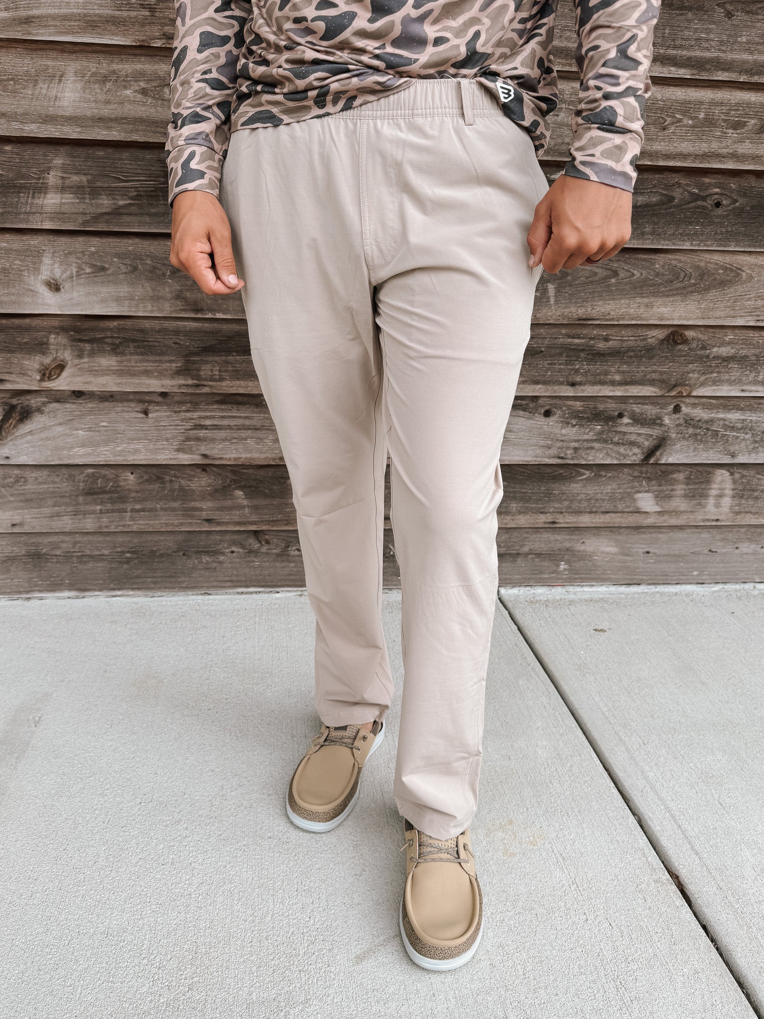 Burlebo Men's Performance Pants in Cobblestone