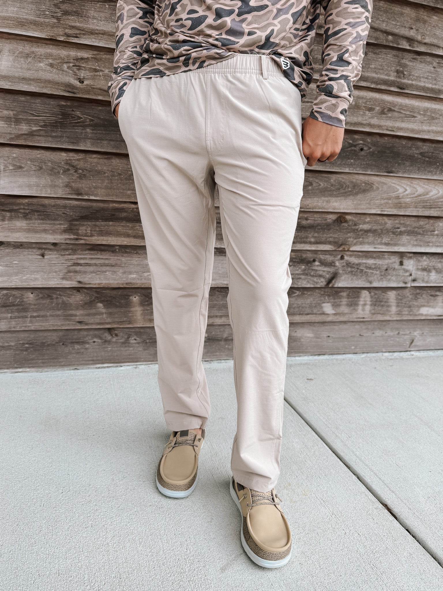 Burlebo Men's Performance Pants in Cobblestone