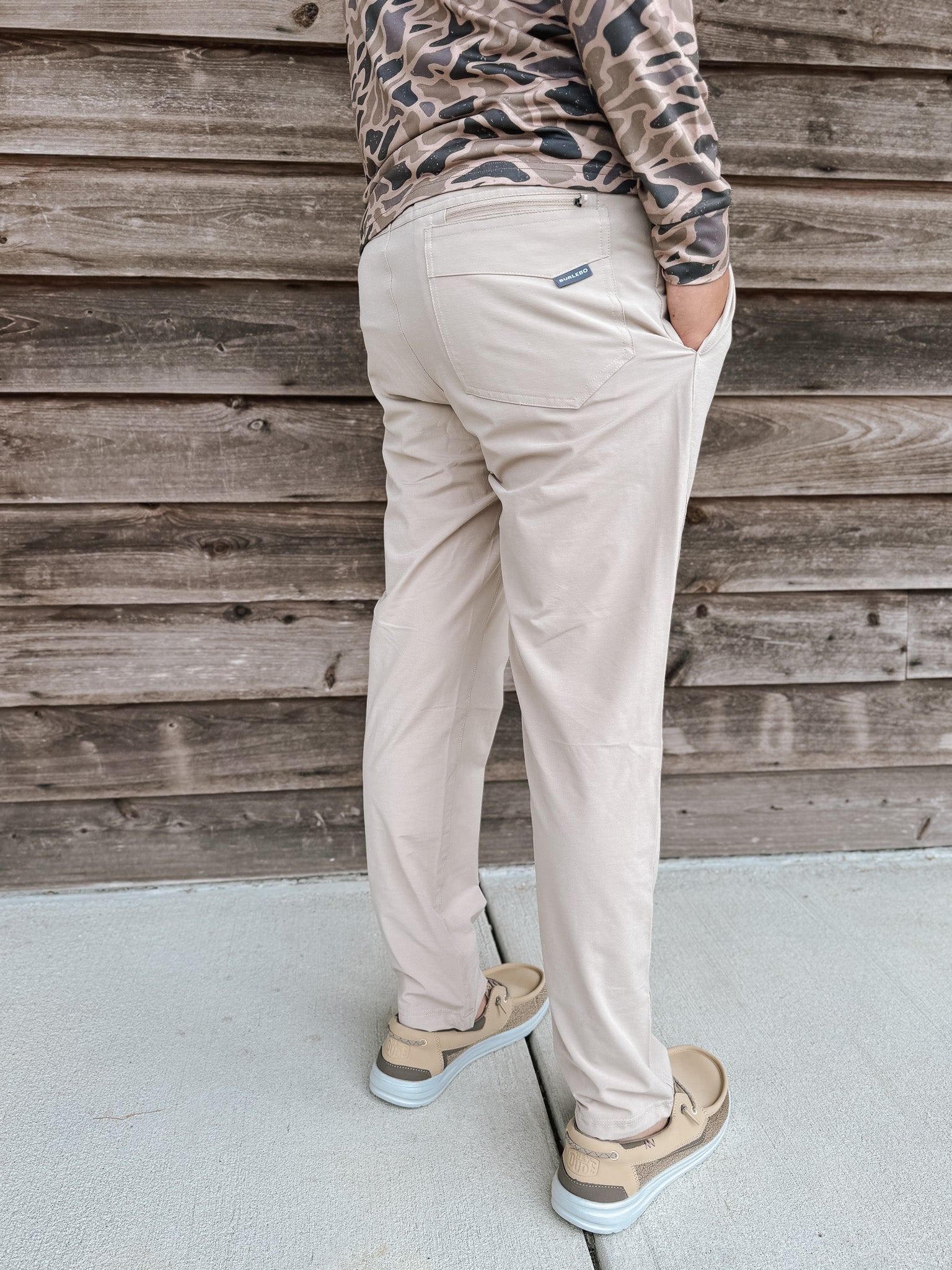 Burlebo Men's Performance Pants in Cobblestone