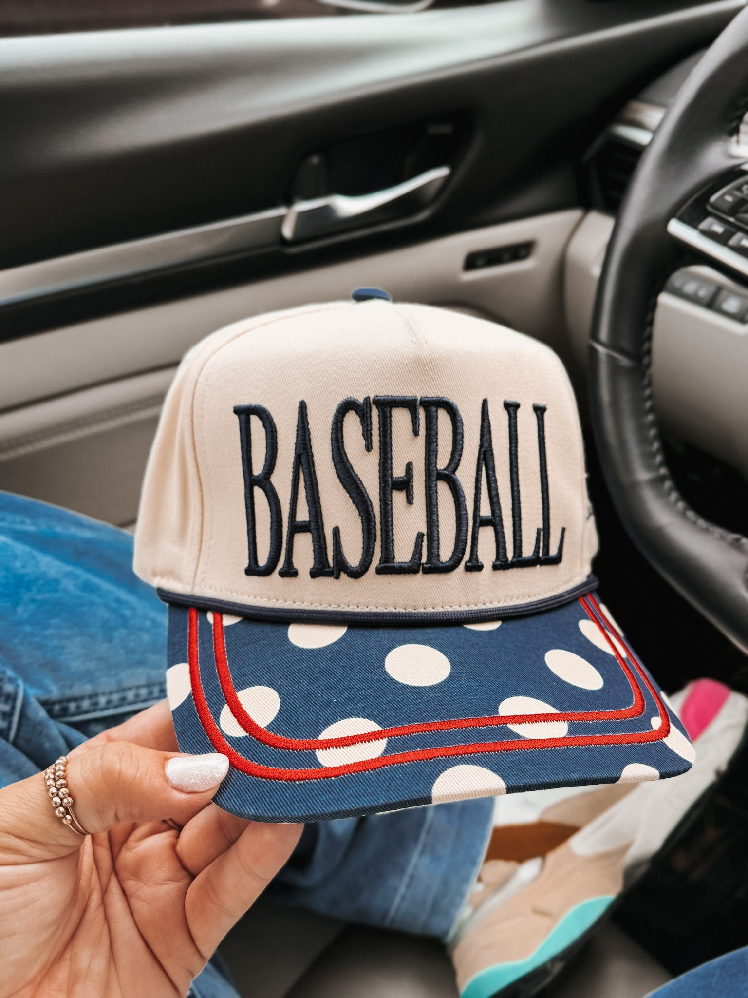 Polka Dot Baseball Hat