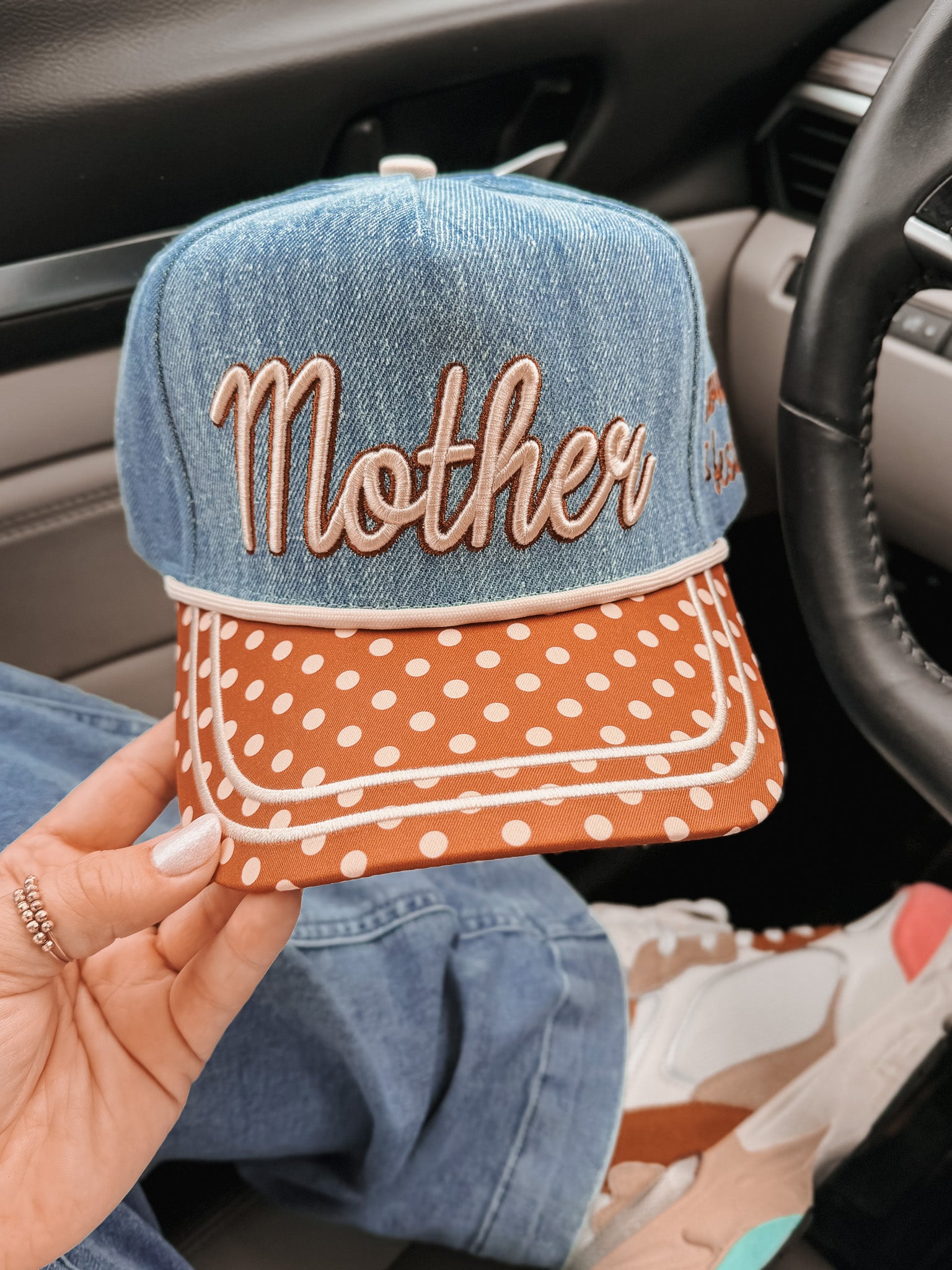 Mother Knows Best Denim Hat