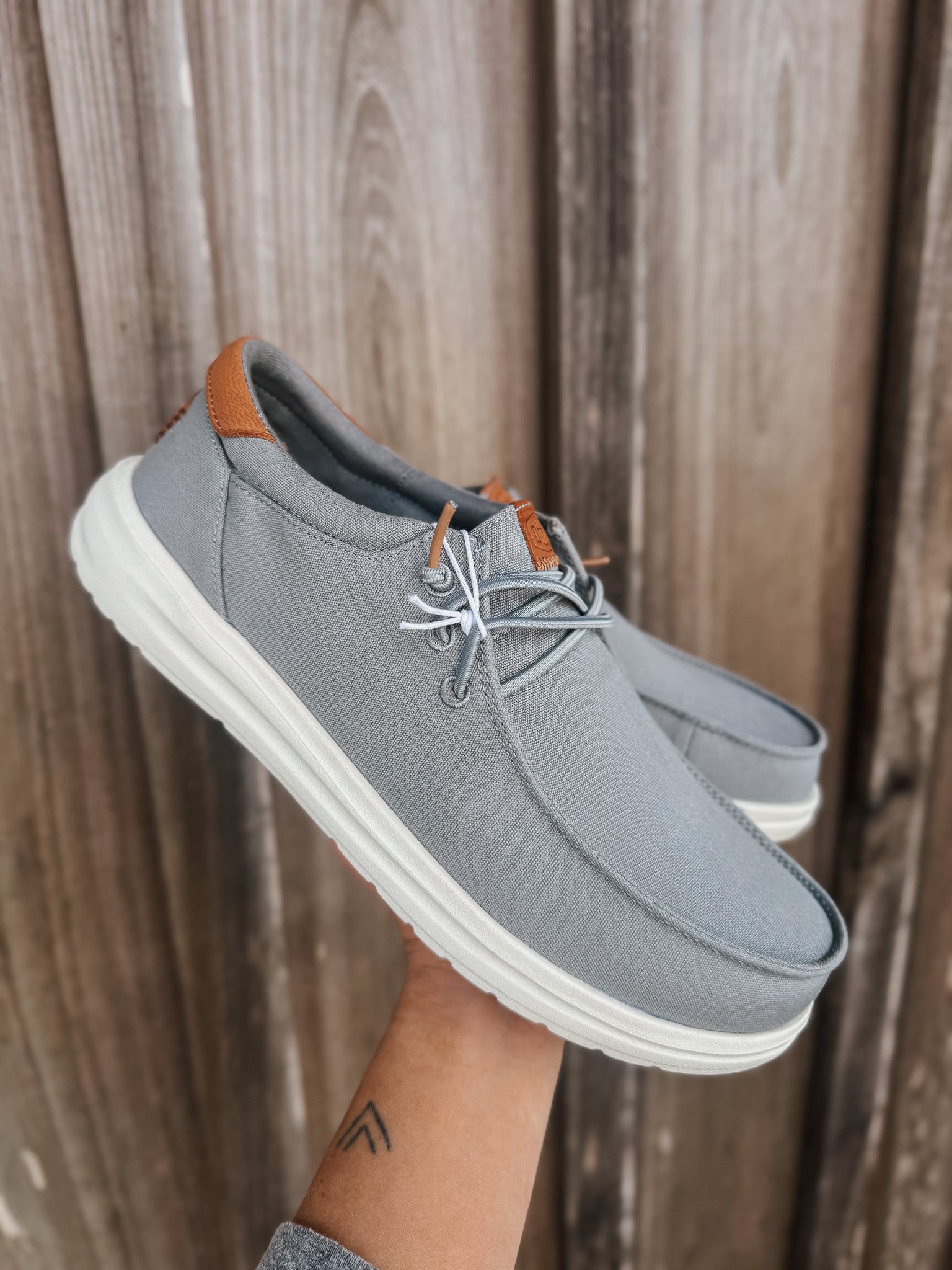 Men's Hey Dude Paul Canvas in Monument Grey