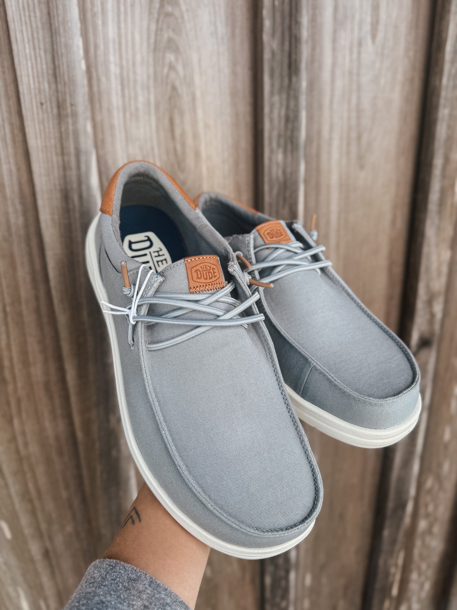 Men's Hey Dude Paul Canvas in Monument Grey