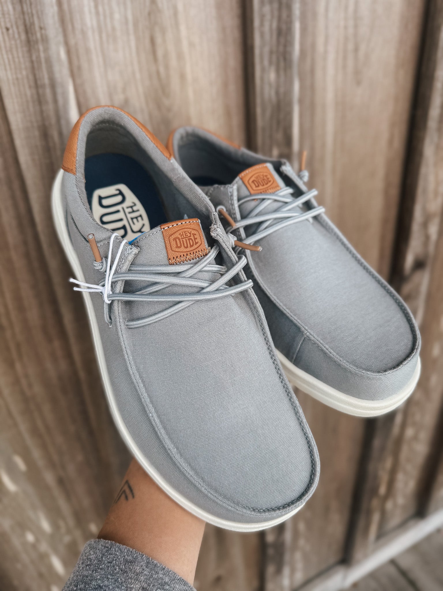 Men's Hey Dude Paul Canvas in Monument Grey