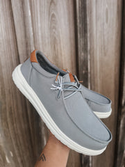 Men's Hey Dude Paul Canvas in Monument Grey