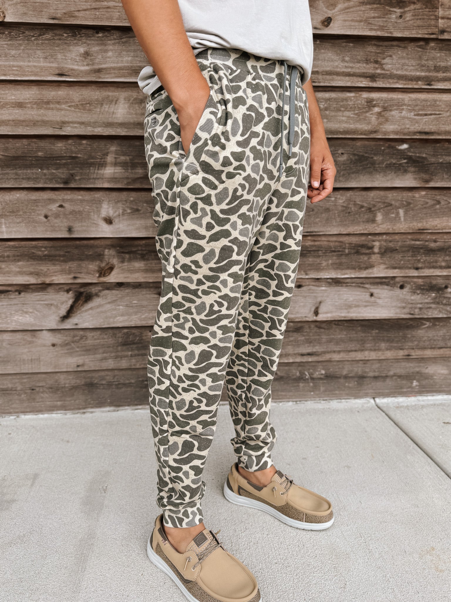 Men's Burlebo Fleece Jogger - Classic Deer Camo