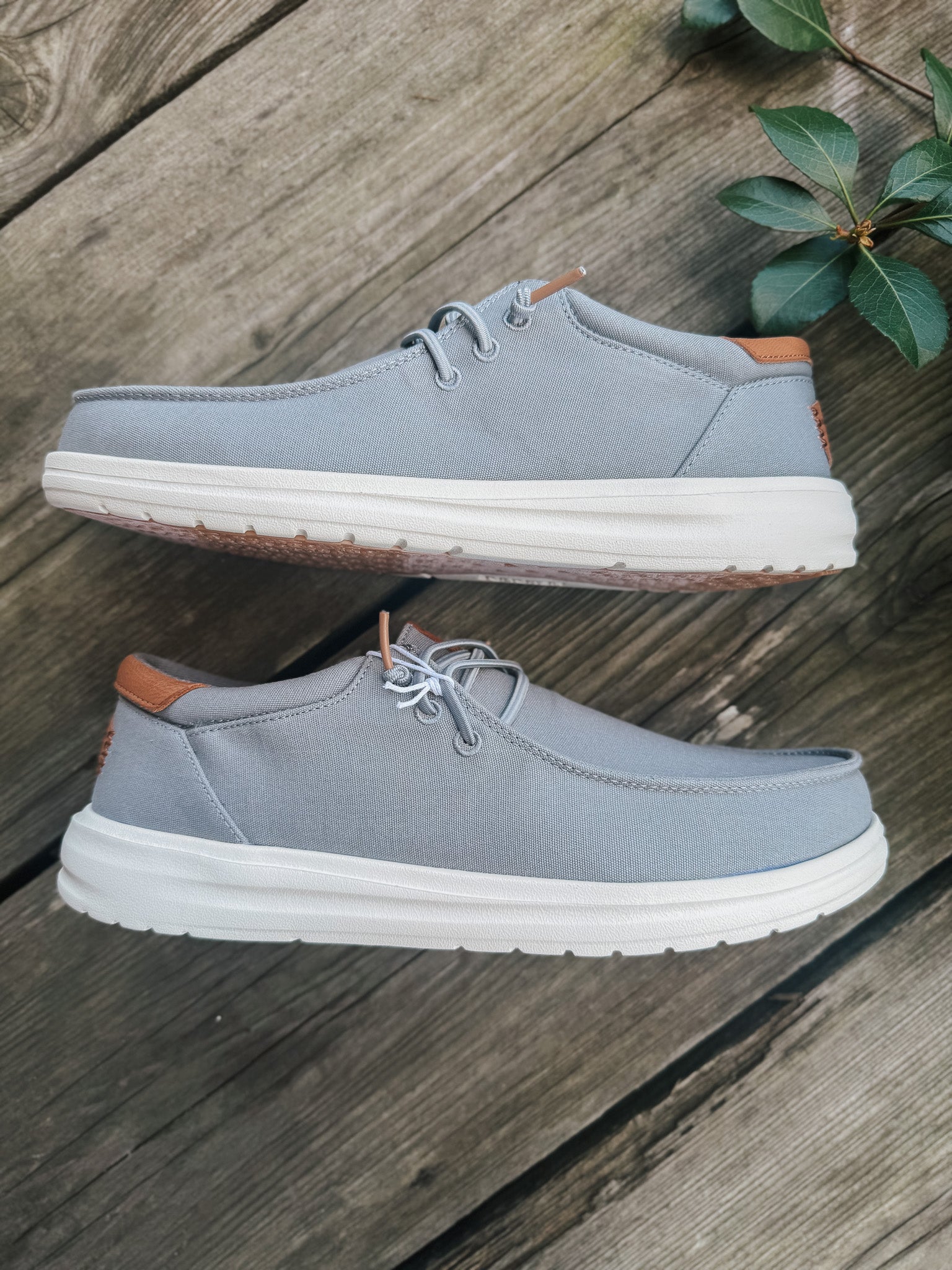 Men's Hey Dude Paul Canvas in Monument Grey