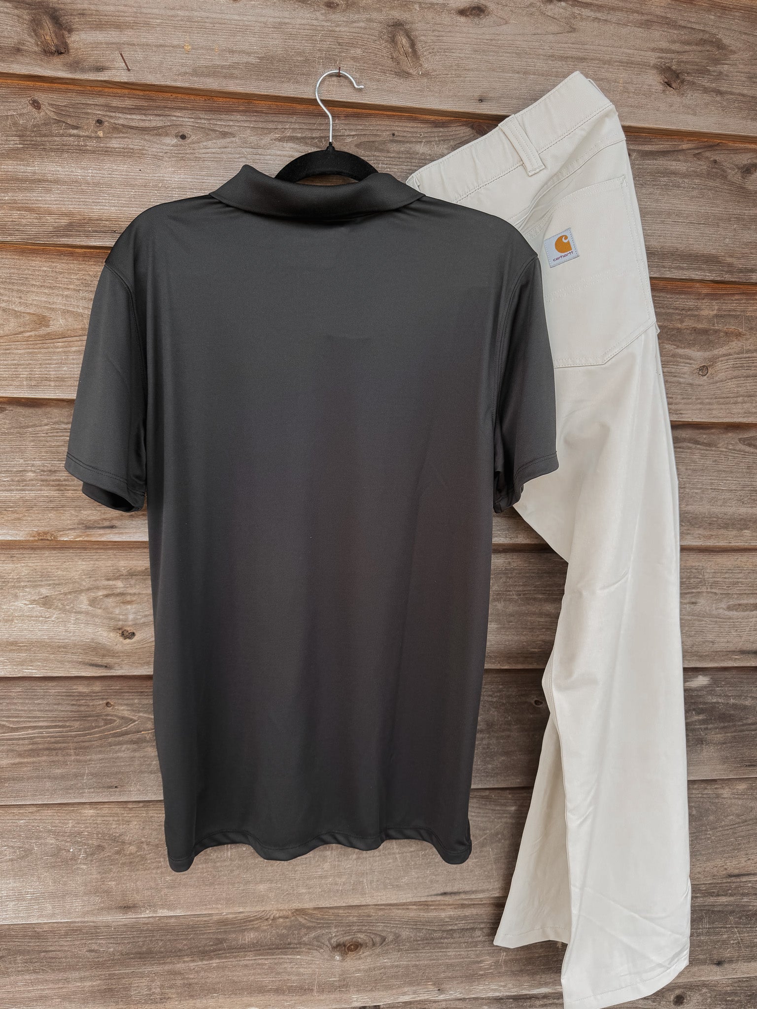 Carhartt Men's Force Sun Defender Polo in Black