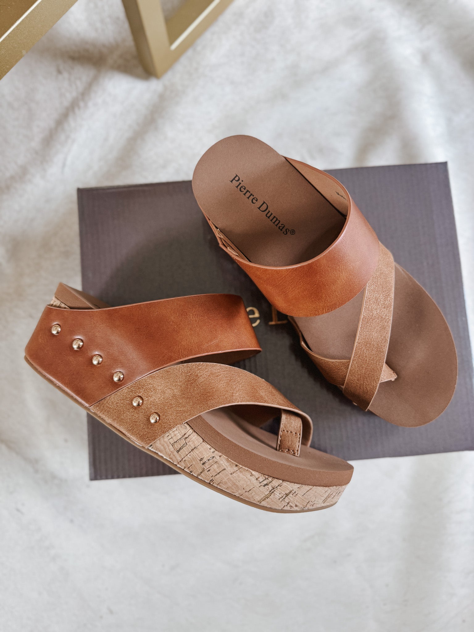 There She Goes Wedge Sandals