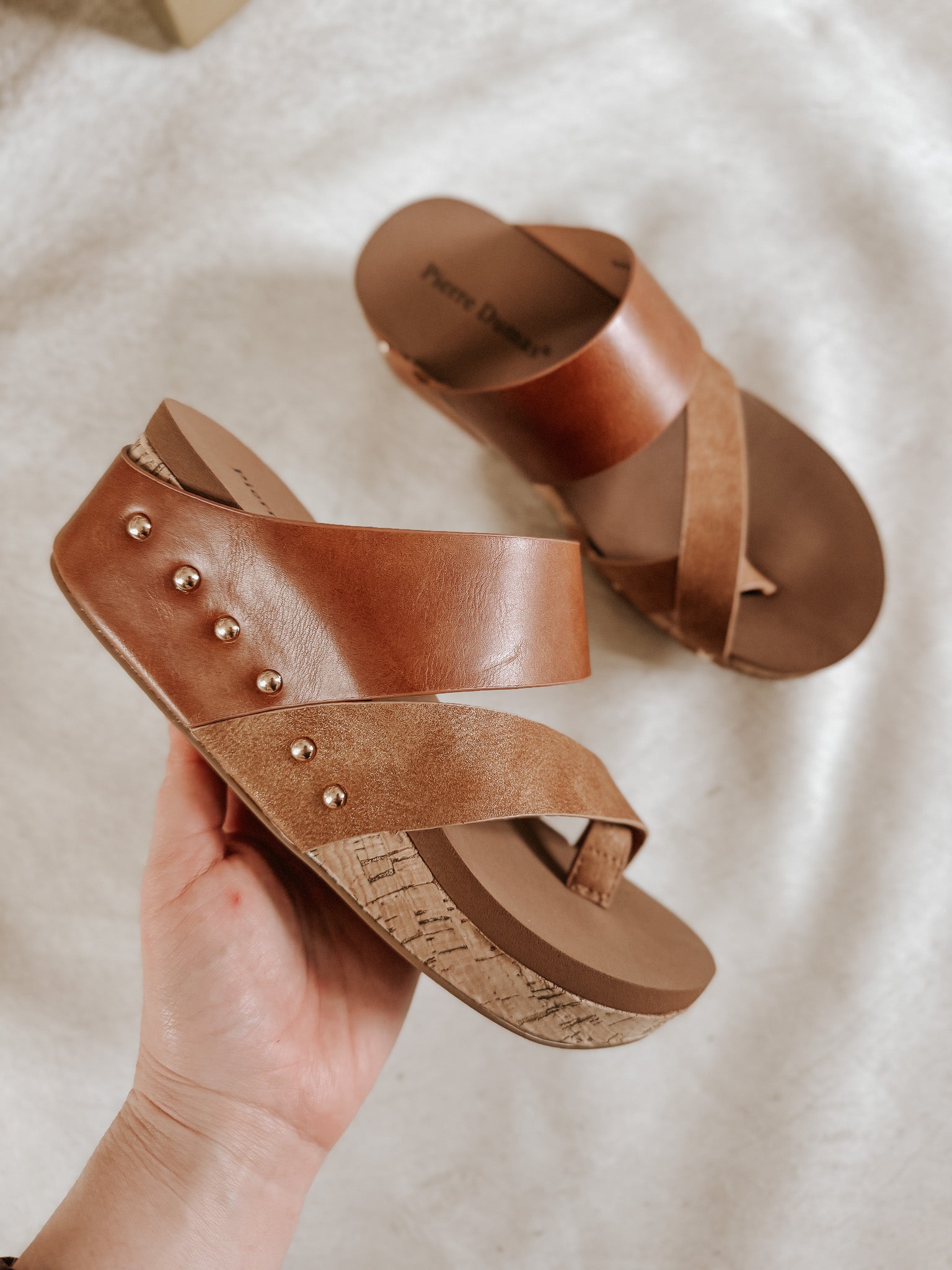 There She Goes Wedge Sandals