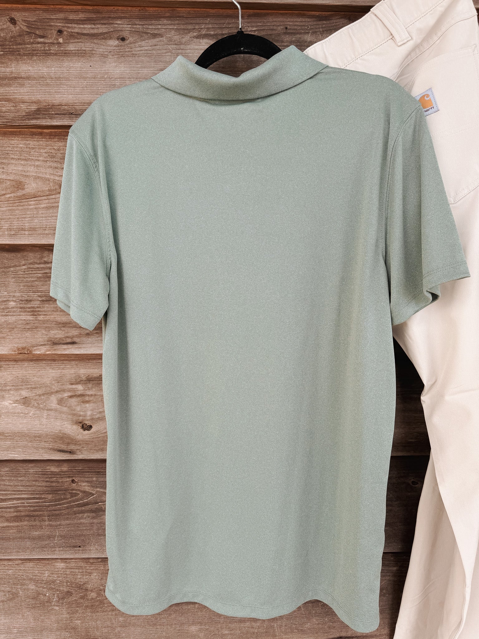 Carhartt Men's Force Sun Defender Polo in Green