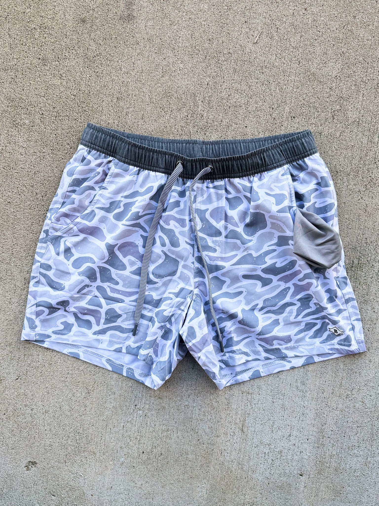 Men's Burlebo Athletic Shorts - White Camo