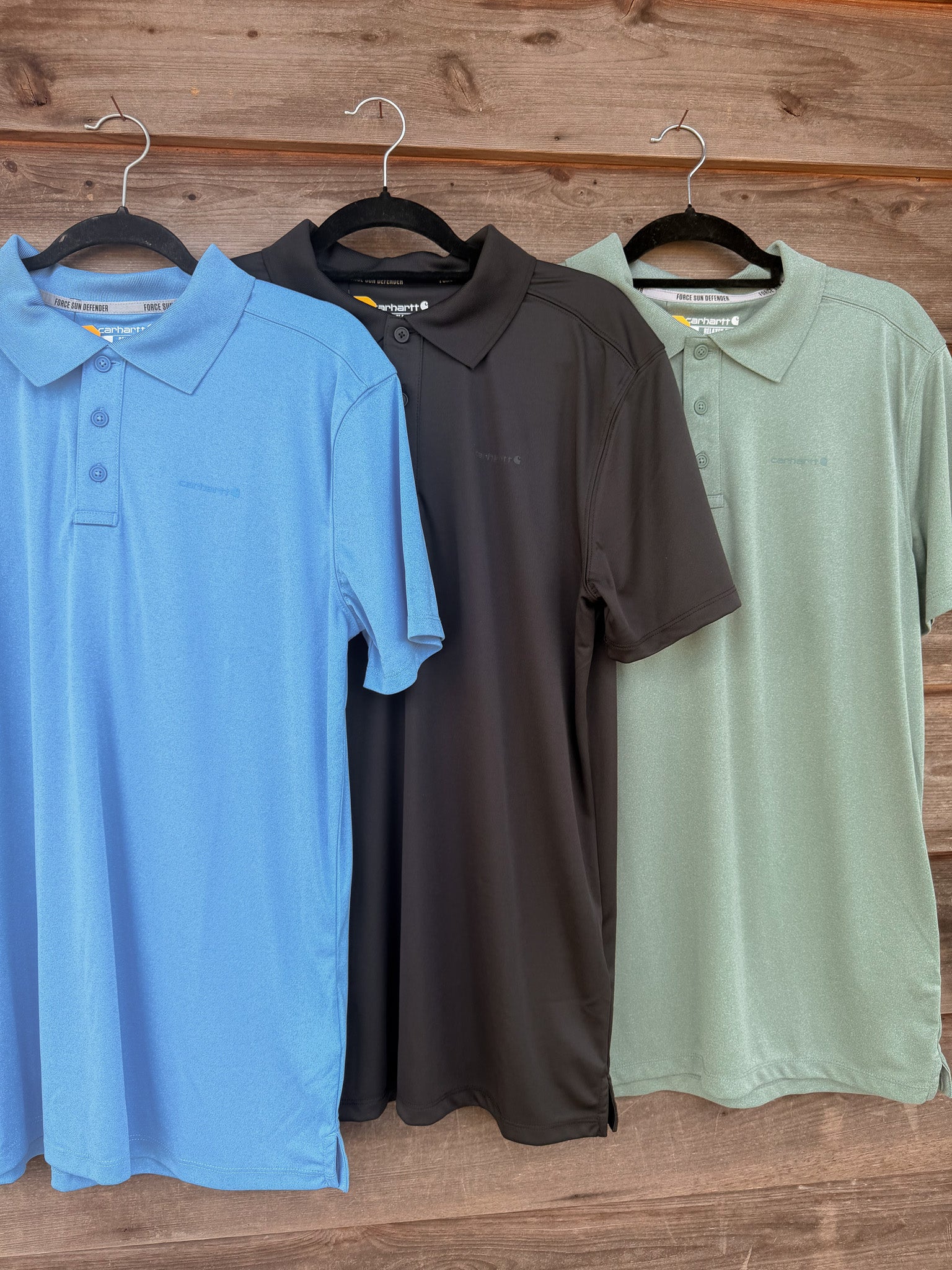 Carhartt Men's Force Sun Defender Polo in Green