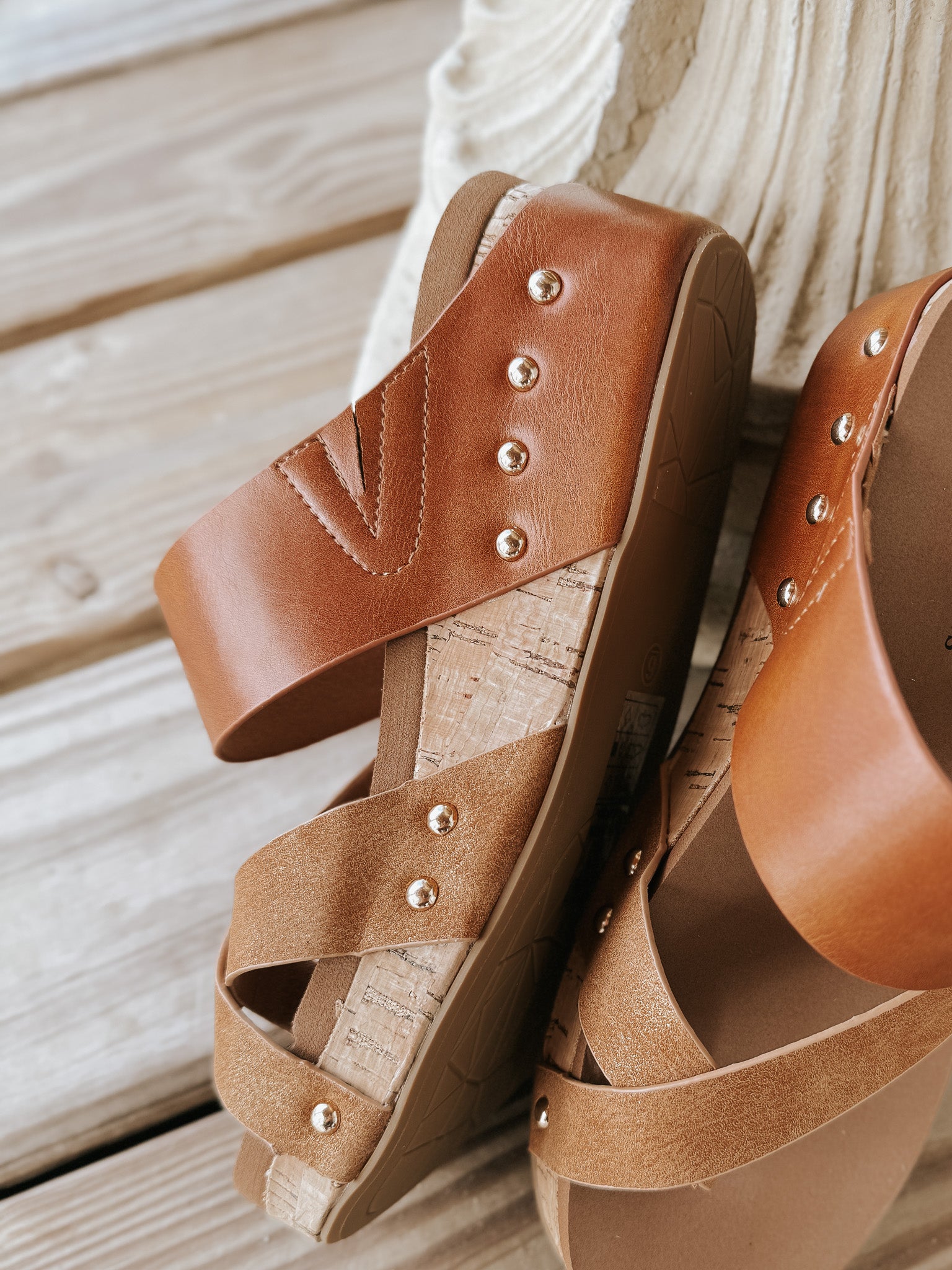 There She Goes Wedge Sandals