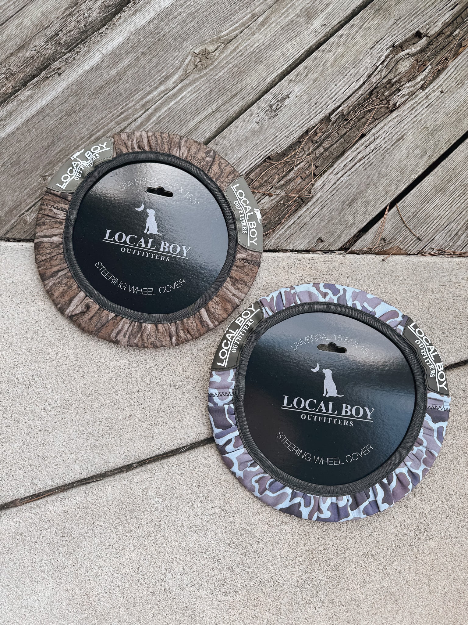 Local Boy Outfitters Steering Wheel Cover in Bottomland