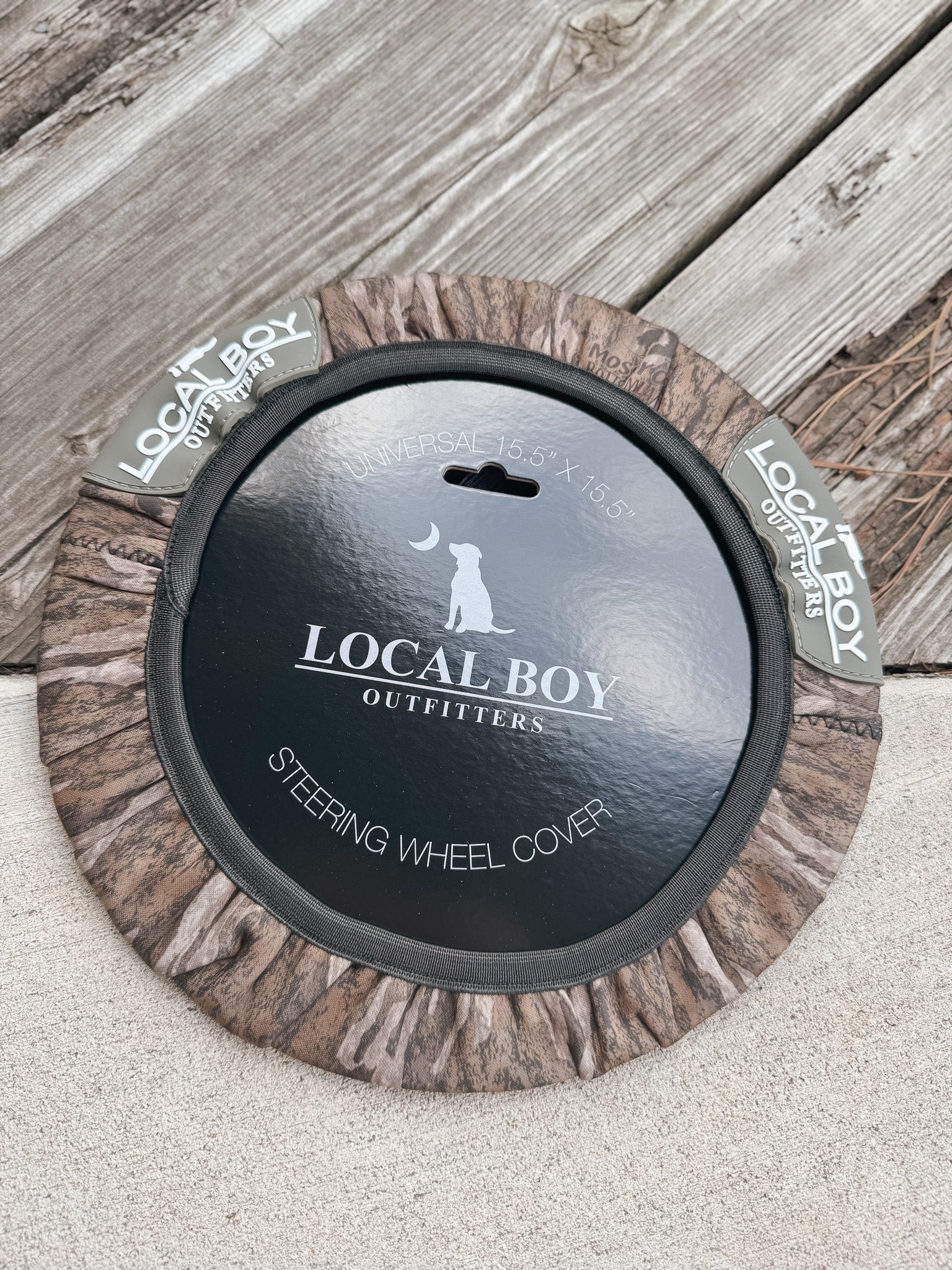 Local Boy Outfitters Steering Wheel Cover in Bottomland