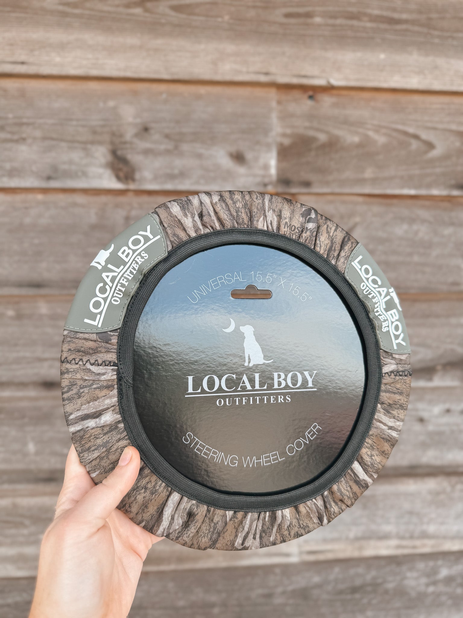Local Boy Outfitters Steering Wheel Cover in Bottomland