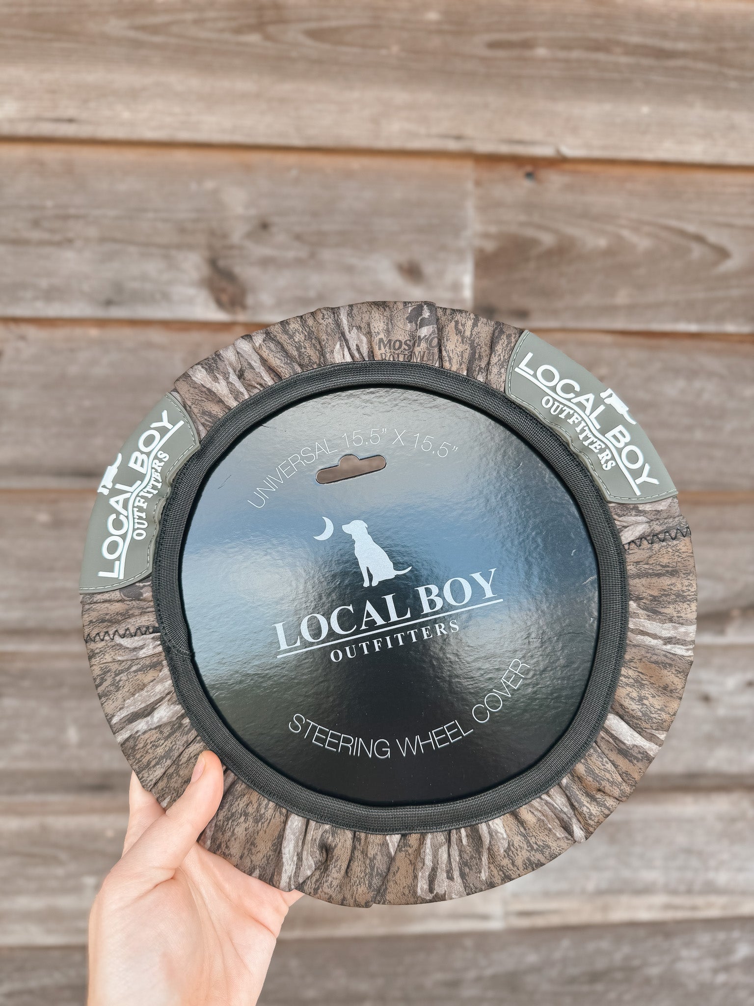 Local Boy Outfitters Steering Wheel Cover in Bottomland