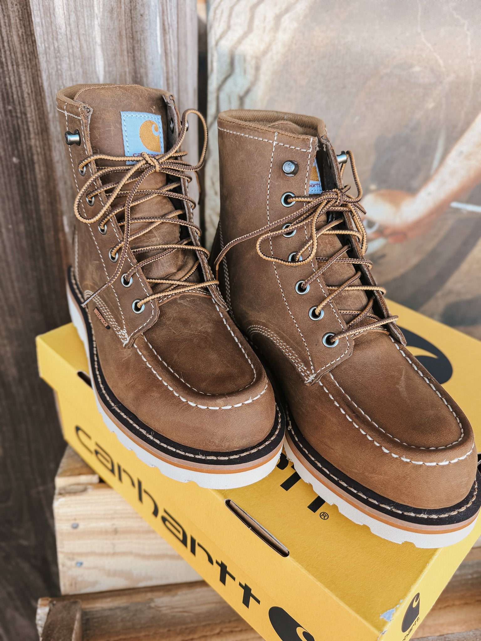 Women's Carhartt 6" Wedge Moc Toe Waterproof Boots