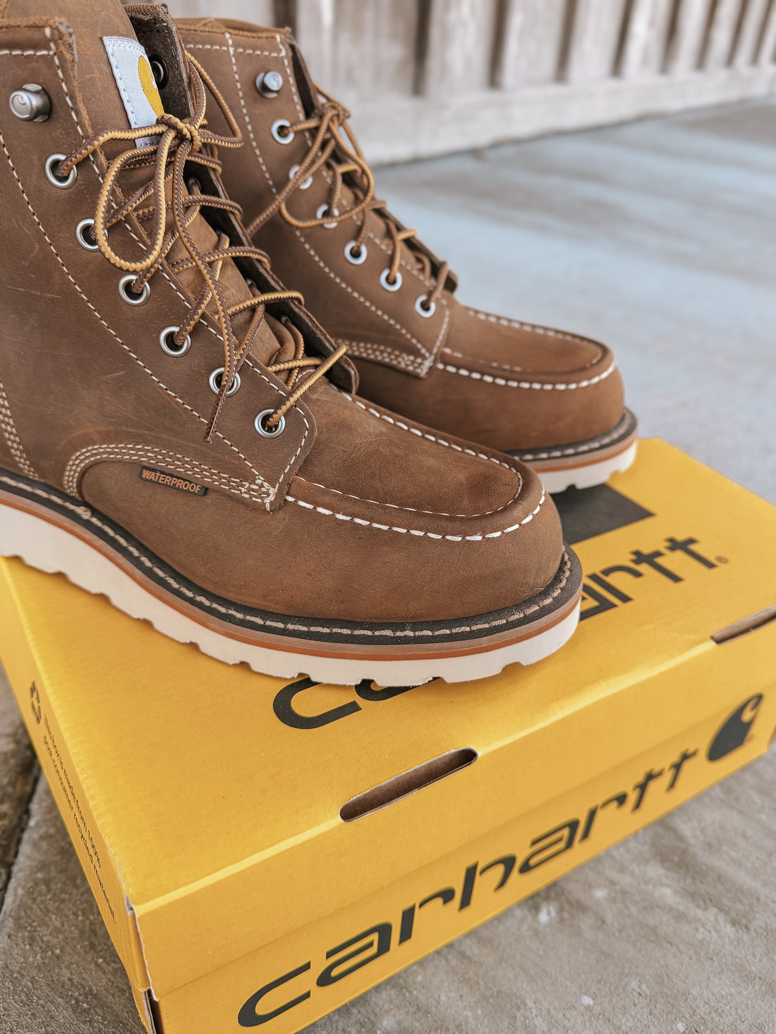 Women's Carhartt 6" Wedge Moc Toe Waterproof Boots