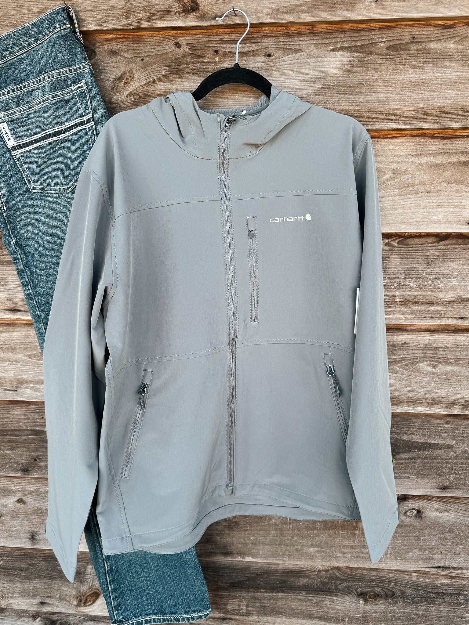 Men's Carhartt Relaxed Fit Jacket in Steel