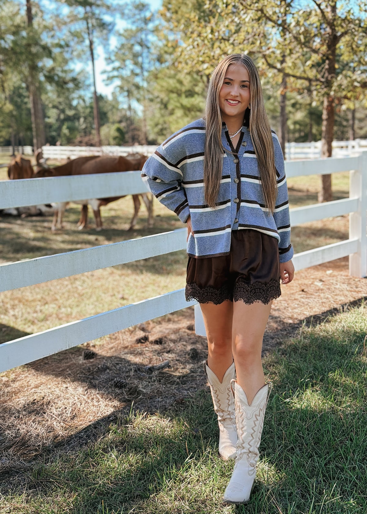 The Stevie Stripe Cardigan