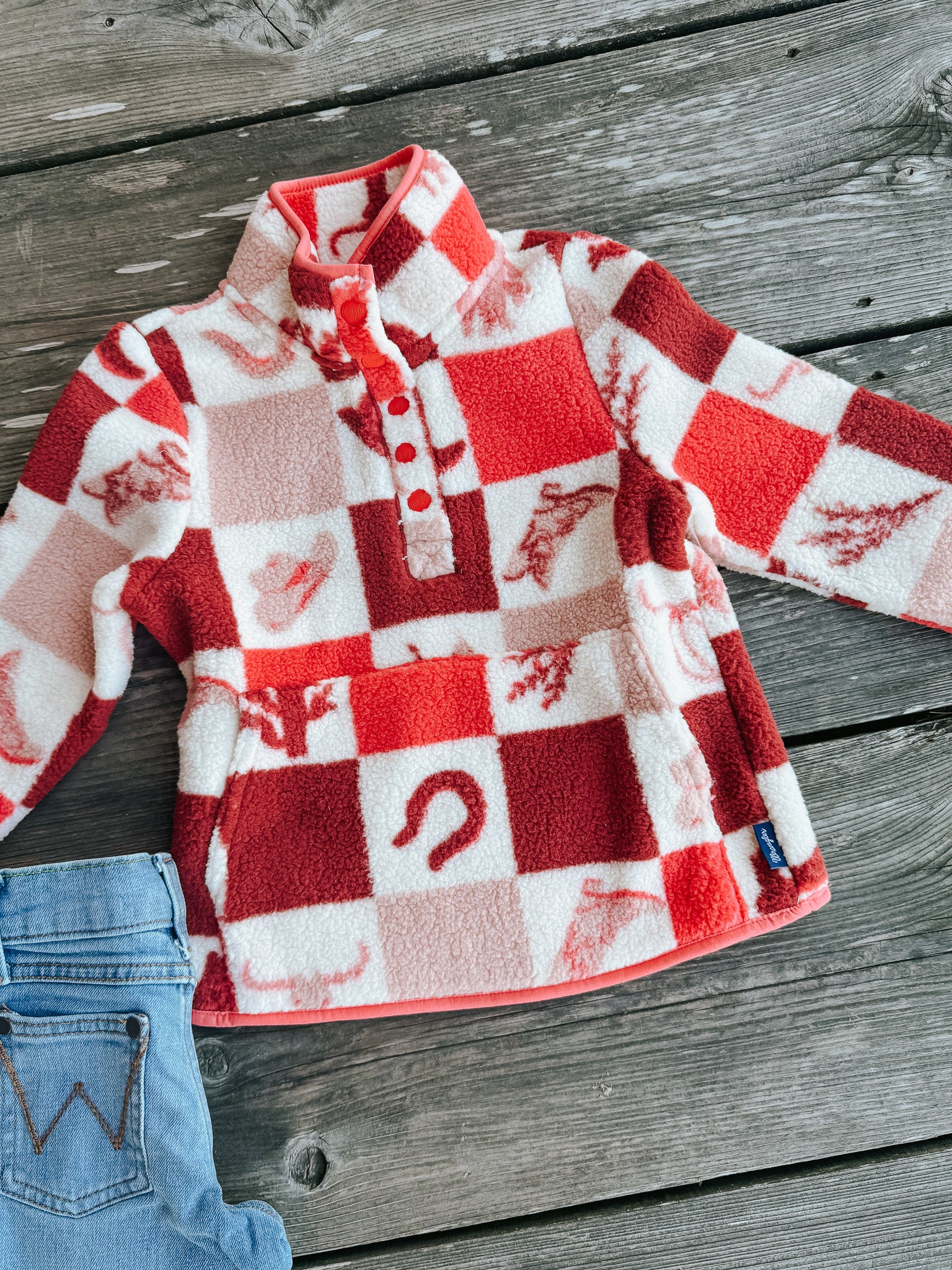 Wrangler Girl's Western Icon Sherpa Pullover