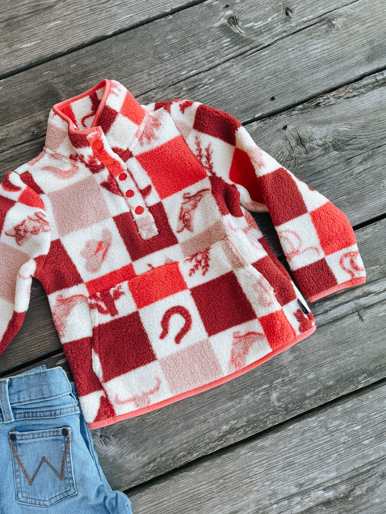 Wrangler Girl's Western Icon Sherpa Pullover