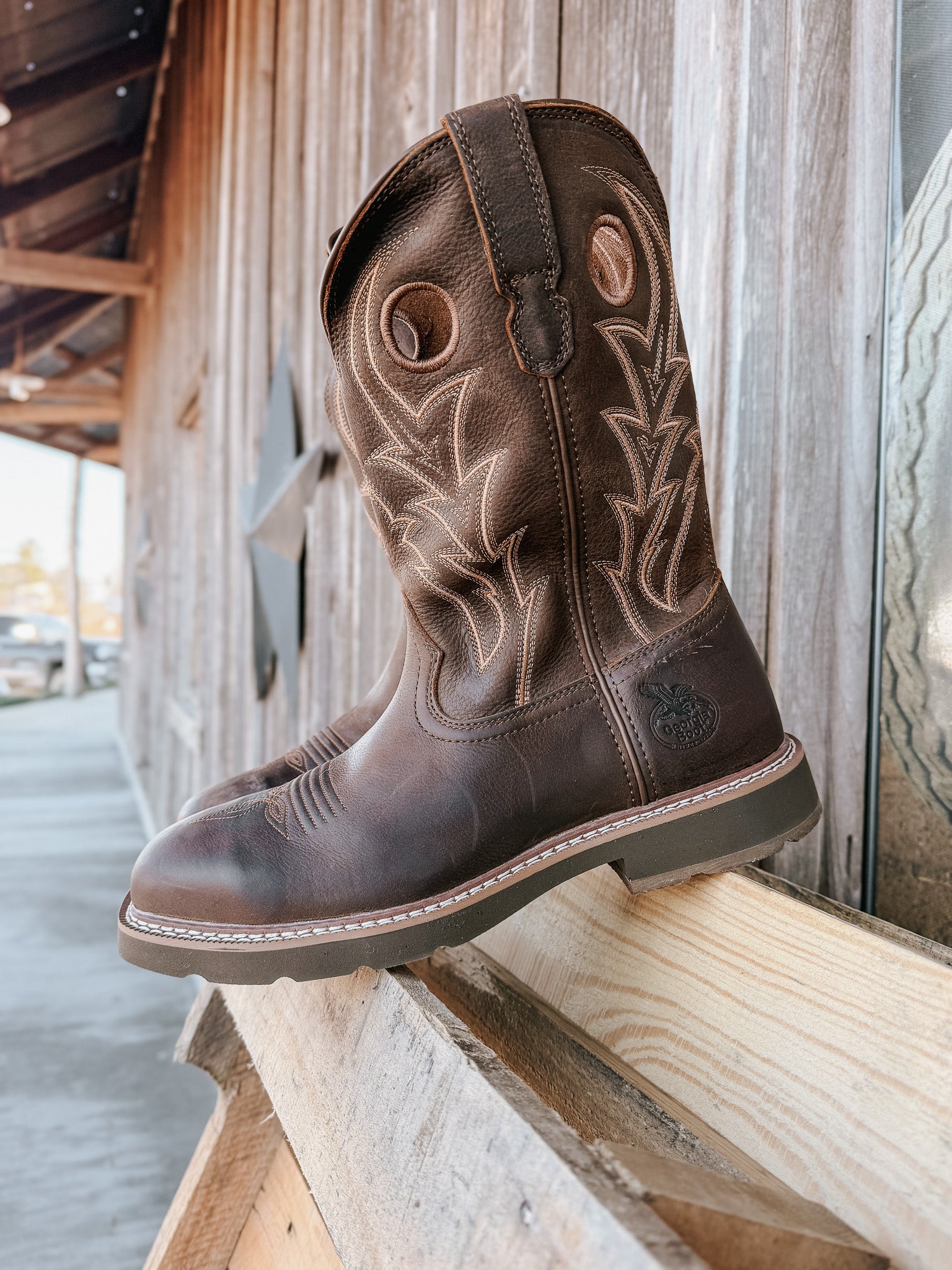 Men's Georgia Core 37 11" Steel Toe Western Work Boots