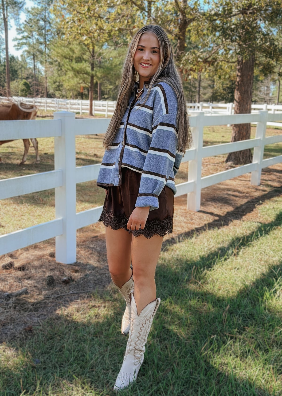 The Stevie Stripe Cardigan