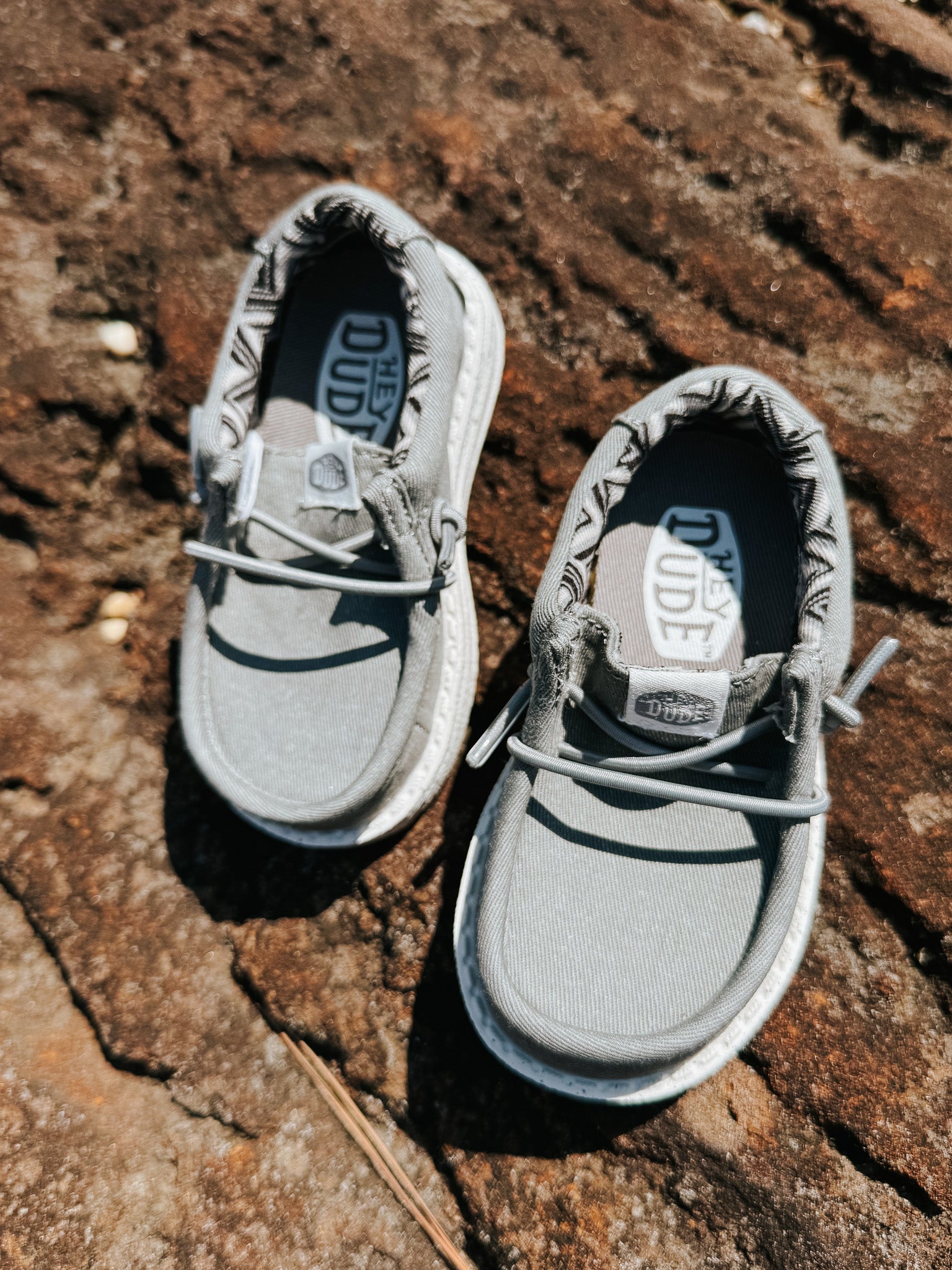 Hey Dude Wally Toddler Canvas Light Grey