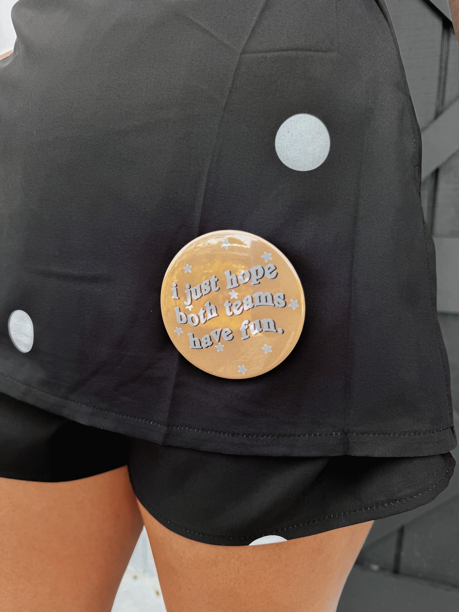 Both Team Have Fun Game Day Button