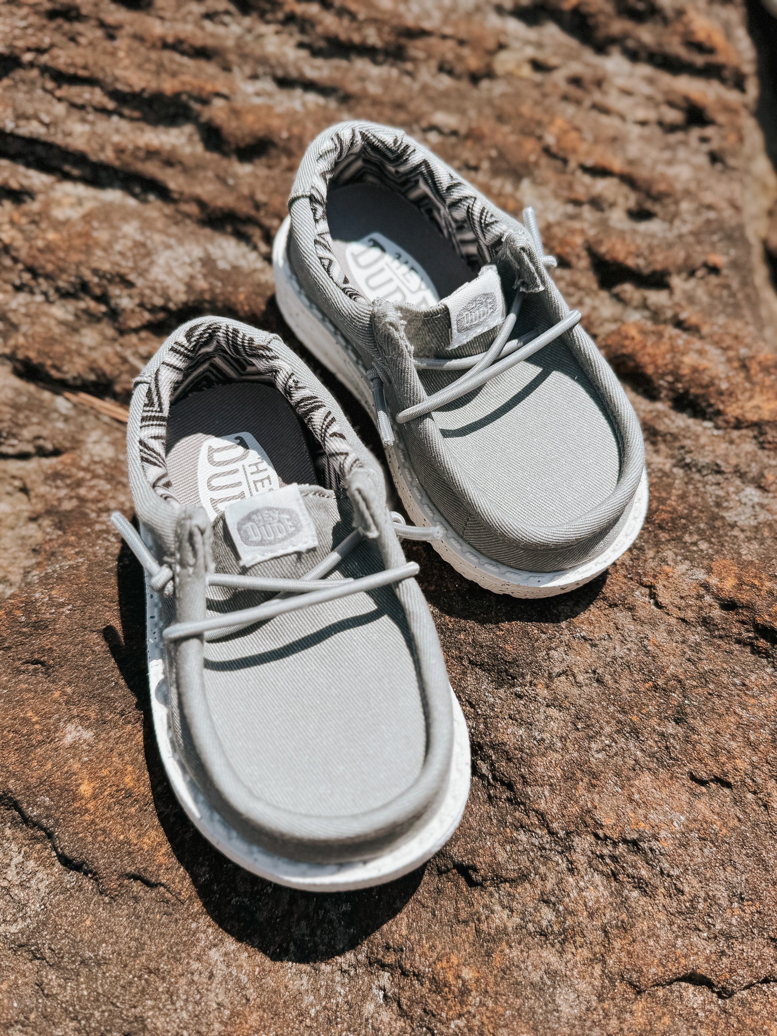 Hey Dude Wally Toddler Canvas Light Grey