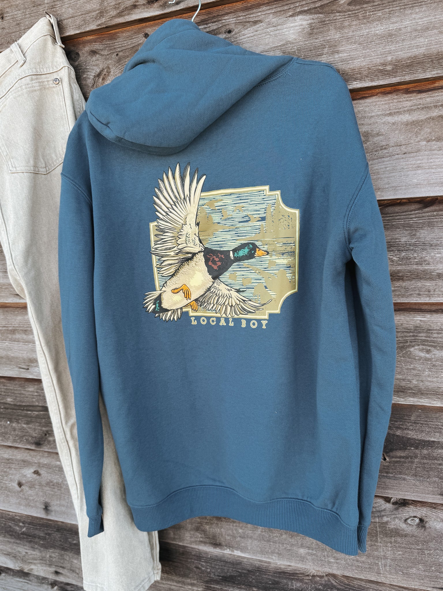 Men's Local Boy Brushwood Hoodie - Greenhead Flight
