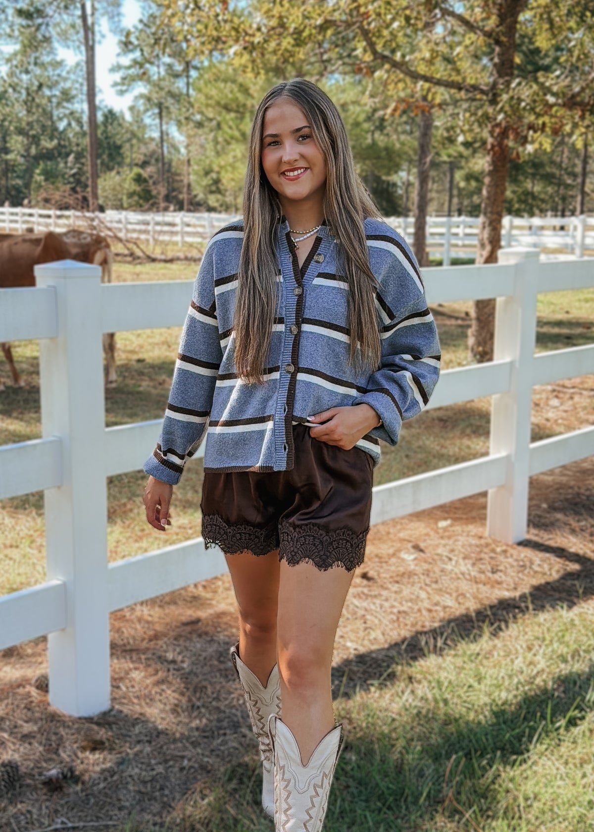 The Stevie Stripe Cardigan