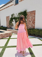 Simple and Easy Maxi Dress in Pink