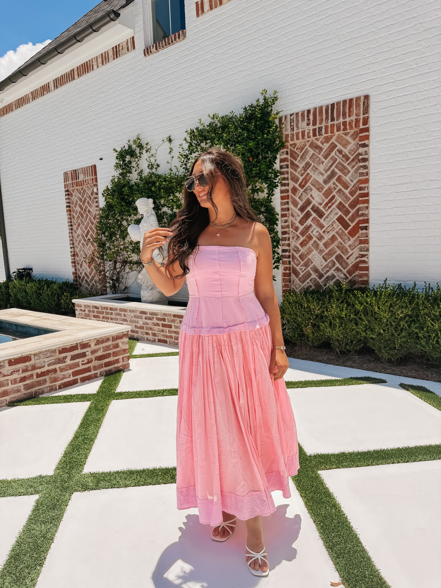Simple and Easy Maxi Dress in Pink