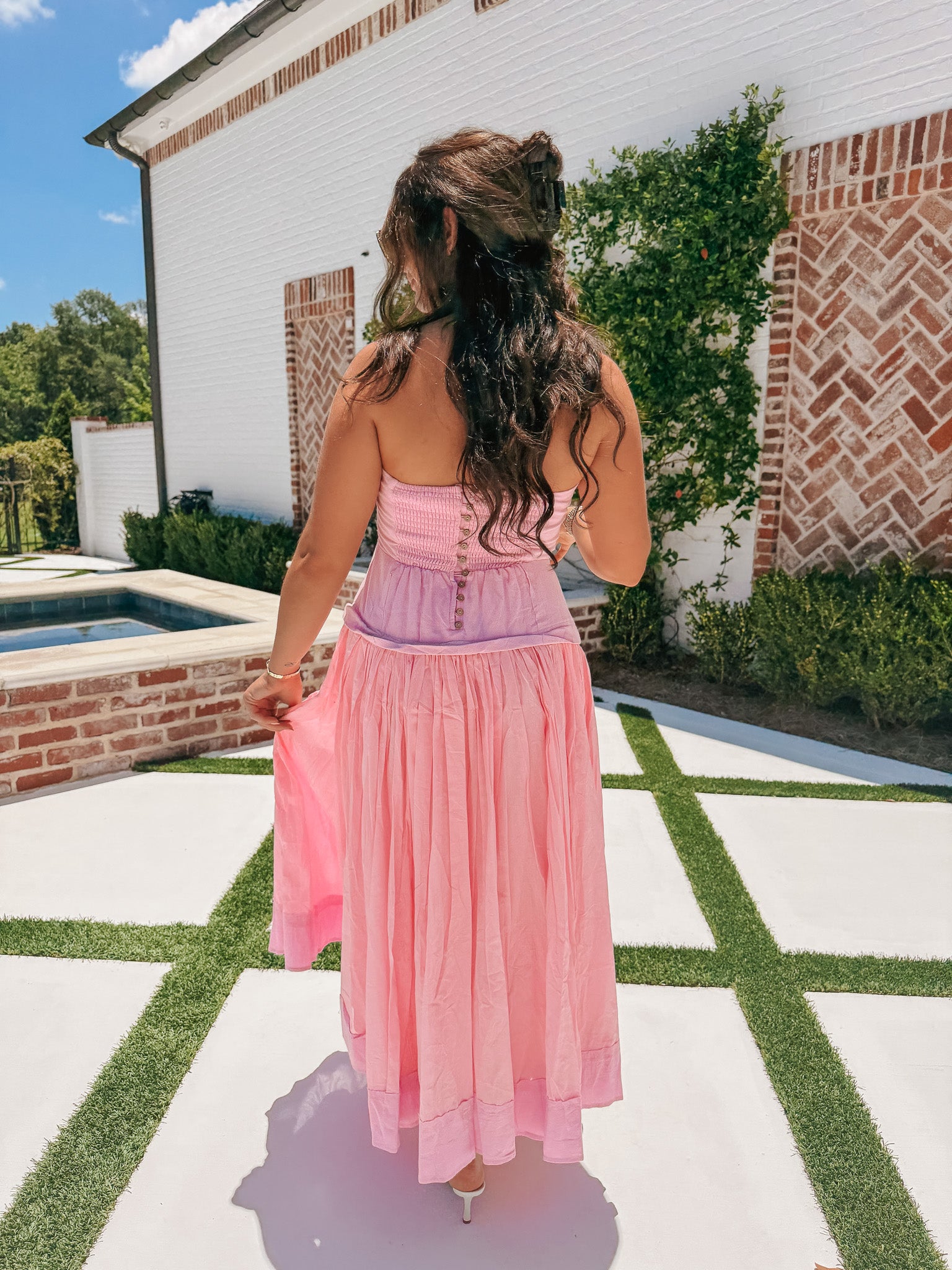 Simple and Easy Maxi Dress in Pink