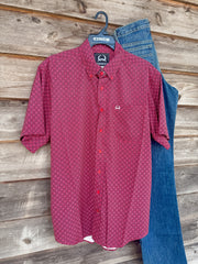 Men's Cinch Geometric Print Button-Down Western Shirt