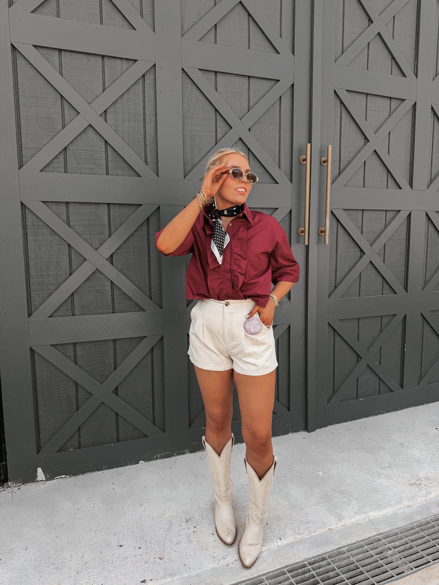Saturday in Maroon Top