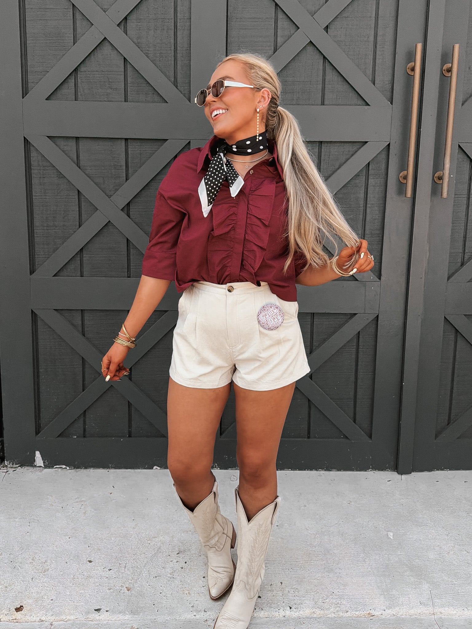 Saturday in Maroon Top