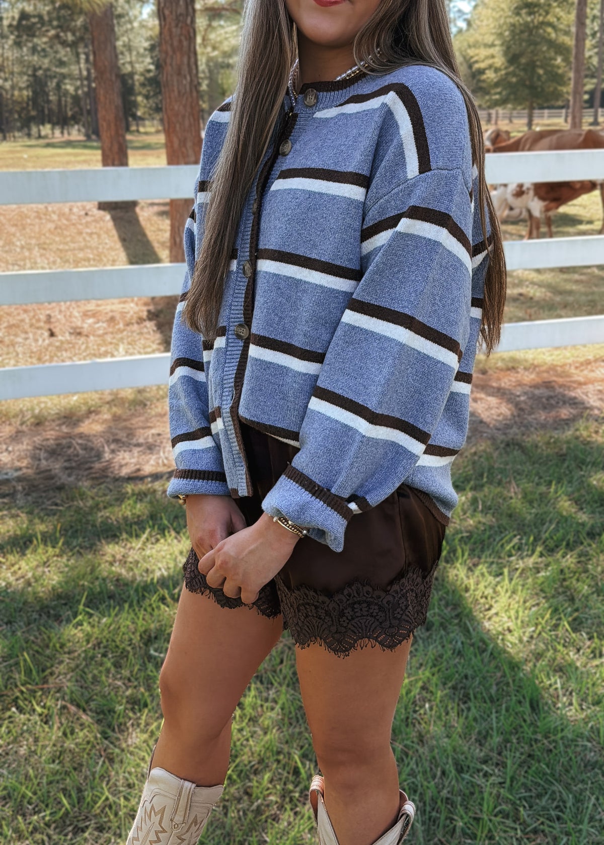 The Stevie Stripe Cardigan