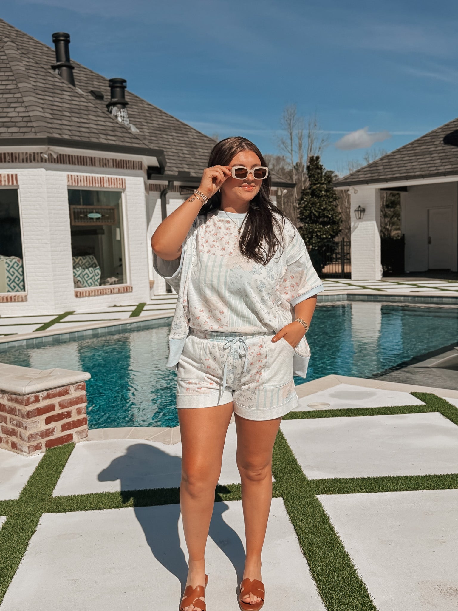 Dreary Dreams Floral Set in Blue