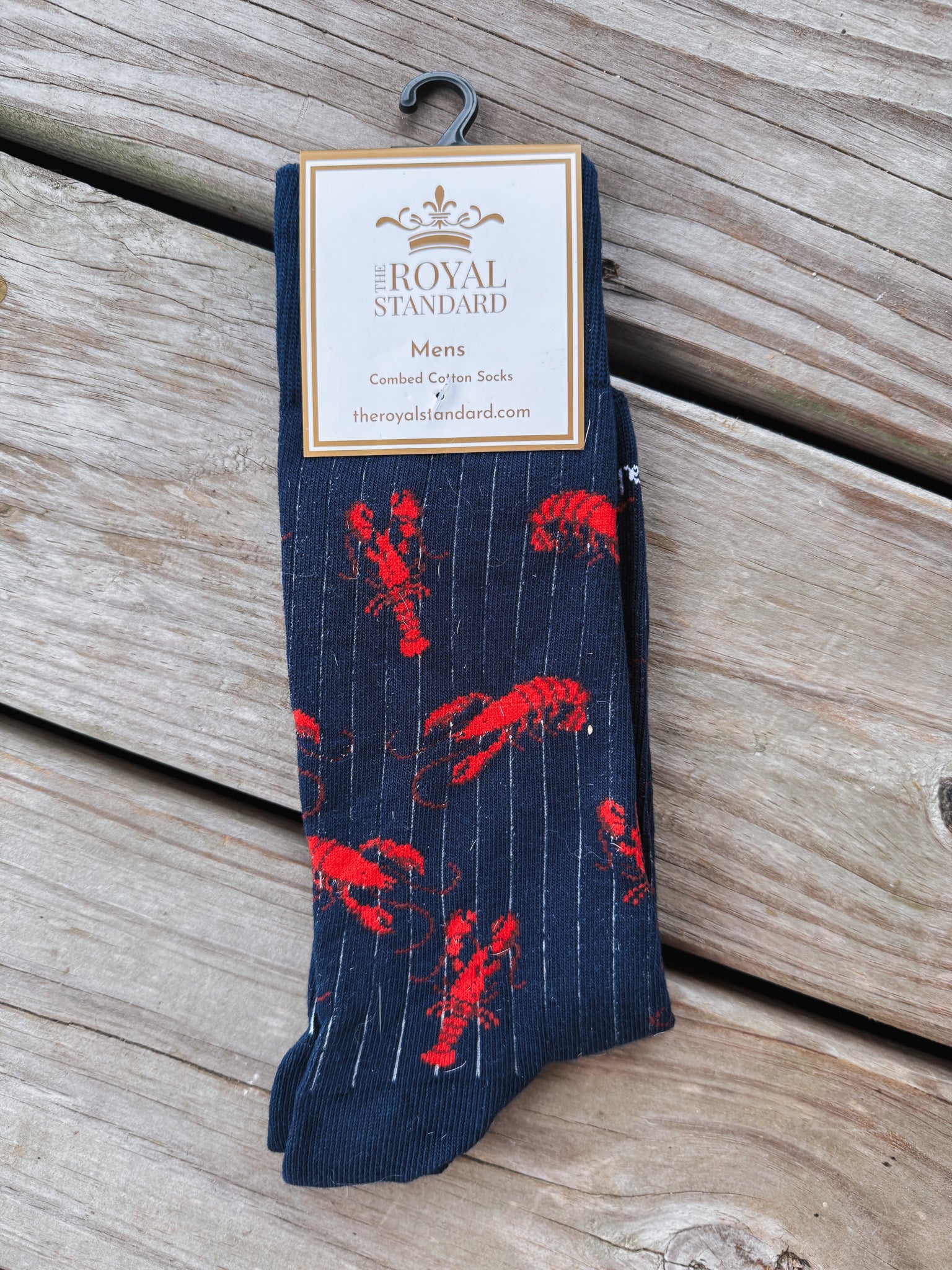 Men's Royal Standard Lets Get Cray Crawfish Socks