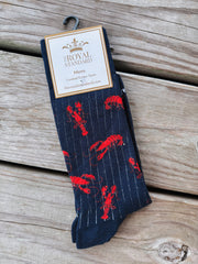 Men's Royal Standard Lets Get Cray Crawfish Socks